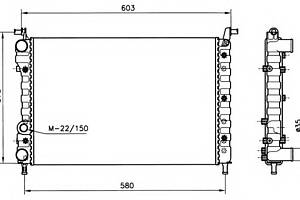 Радіатор охолодження двигуна для моделей: FIAT (PALIO, PALIO, STRADA, SIENA)