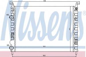 Радіатор охолодження двигуна для моделей: FIAT (PALIO, STRADA)