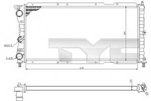 Радиатор охлаждения двигателя для моделей: FIAT (PUNTO)