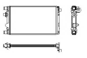 Радіатор охолодження двигуна для моделей: FIAT (SEICENTO, SEICENTO)