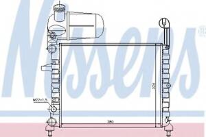 Радіатор охолодження двигуна для моделей: FIAT (TIPO)