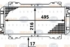 Радиатор охлаждения двигателя для моделей: FORD (ESCORT, ESCORT,ESCORT)