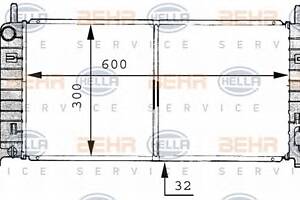 Радиатор охлаждения двигателя для моделей: FORD (ESCORT, ESCORT,ORION,ESCORT)