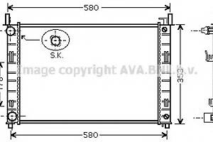 Радиатор охлаждения двигателя  для моделей: FORD (FIESTA, FIESTA)