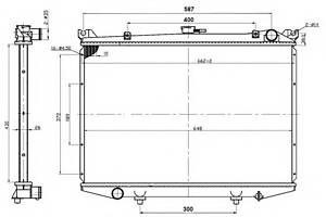 Радиатор охлаждения двигателя для моделей: FORD (MAVERICK), NISSAN (TERRANO,PICK)