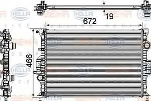 Радиатор охлаждения двигателя для моделей: FORD (MONDEO, MONDEO,MONDEO), FORD AUSTRALIA (MONDEO,MONDEO)