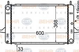 Радиатор охлаждения двигателя для моделей: FORD (SIERRA, SIERRA,SIERRA)