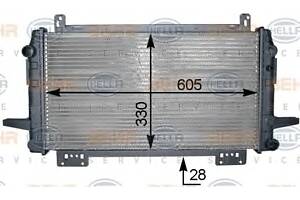 Радиатор охлаждения двигателя для моделей: FORD (SIERRA, SIERRA)