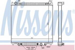 Радиатор охлаждения двигателя для моделей: FORD USA (EXCURSION, F-250,F-350)