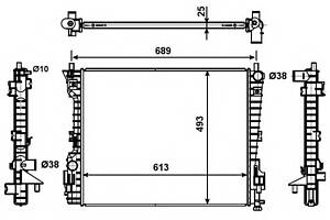 Радиатор охлаждения двигателя для моделей: FORD USA (MUSTANG, MUSTANG)