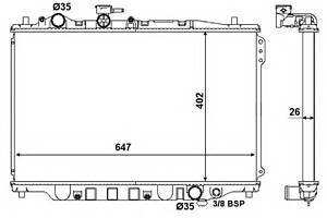 Радиатор охлаждения двигателя для моделей: FORD USA (PROBE), MAZDA (626,626,626,626,626,626)