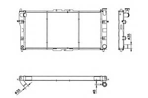 Радиатор охлаждения двигателя для моделей: FORD USA (PROBE), MAZDA (MX-6,626,626,626,626)