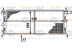 Радиатор охлаждения двигателя для моделей: HOLDEN (COMBO), OPEL (KADETT,KADETT,KADETT,KADETT,KADETT,KADETT), VAUXHALL