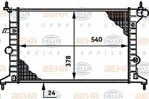 Радіатор охолодження двигуна для моделей: HOLDEN (VECTRA, VECTRA, VECTRA, VECTRA), OPEL (VECTRA, VECTRA, VECTRA), VAUXHALL