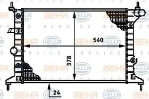 Радиатор охлаждения двигателя для моделей: HOLDEN (VECTRA, VECTRA,VECTRA,VECTRA), OPEL (VECTRA,VECTRA,VECTRA), VAUXHALL