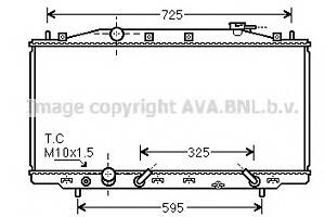 Радиатор охлаждения двигателя для моделей: HONDA (ACCORD, ACCORD)