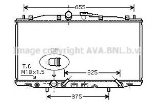 Радиатор охлаждения двигателя для моделей: HONDA (ACCORD, ACCORD)