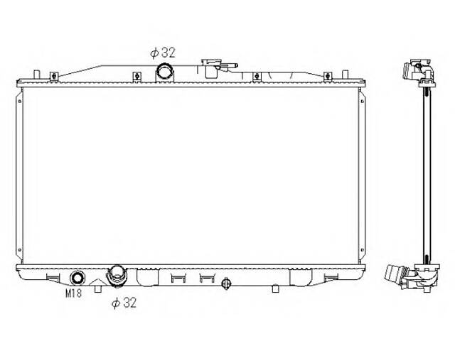 Радіатор охолодження двигуна для моделей: HONDA (ACCORD, ACCORD)