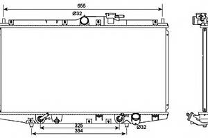 Радиатор охлаждения двигателя для моделей: HONDA (ACCORD, ACCORD)
