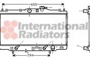 Радиатор охлаждения двигателя  для моделей: HONDA (ACCORD)