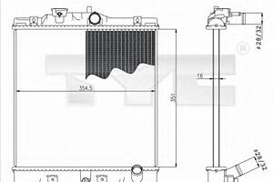 Радиатор охлаждения двигателя для моделей: HONDA (CIVIC, CIVIC,CIVIC,CIVIC)
