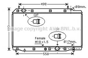 Радіатор охолодження двигуна для моделей: HONDA (CR-V, FR-V)