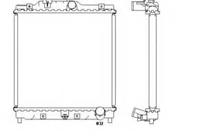 Радіатор охолодження двигуна для моделей: HONDA (CRX, CIVIC, CIVIC, CIVIC, CRX, CIVIC, CIVIC, CIVIC, CIVIC, CIVIC)