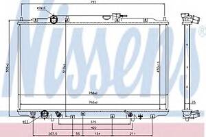 Радиатор охлаждения двигателя для моделей: HONDA (ODYSSEY)