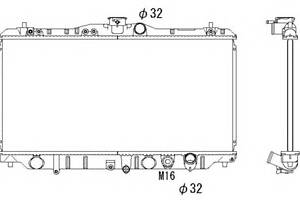 Радиатор охлаждения двигателя для моделей: HONDA (PRELUDE)