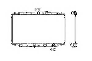 Радіатор охолодження двигуна для моделей: HONDA (PRELUDE)