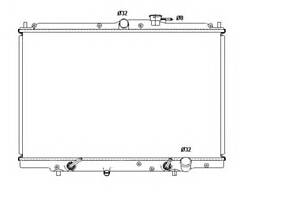Радиатор охлаждения двигателя для моделей: HONDA (SHUTTLE, ODYSSEY)