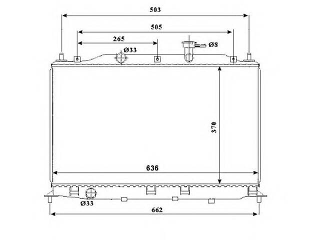 Радиатор охлаждения двигателя для моделей: HYUNDAI (ACCENT, ACCENT)