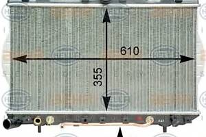 Радіатор охолодження двигуна для моделей: HYUNDAI (ACCENT, ACCENT)