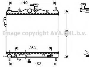 Радиатор охлаждения двигателя для моделей: HYUNDAI (GETZ)