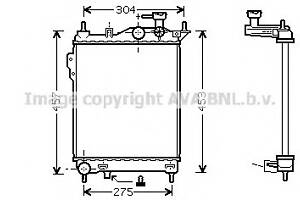 Радиатор охлаждения двигателя для моделей: HYUNDAI (GETZ)