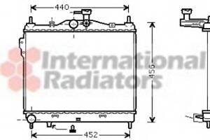 Радиатор охлаждения двигателя для моделей: HYUNDAI (GETZ)