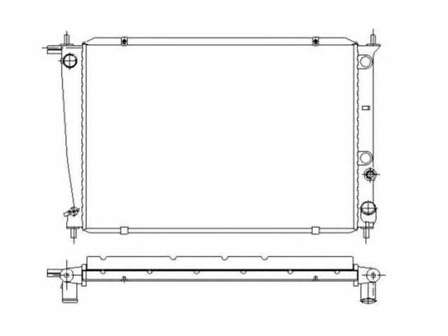 Радіатор охолодження двигуна для моделей: HYUNDAI (H100, H-1, H100, H-1, H-1)