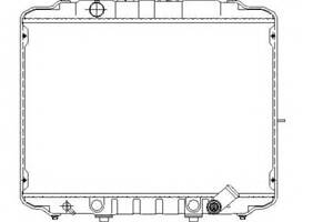 Радиатор охлаждения двигателя для моделей: HYUNDAI (H100, H100), MITSUBISHI (L-300,L-300,L-300)
