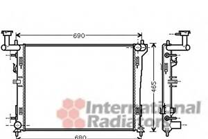 Радіатор охолодження двигуна для моделей: HYUNDAI (i30, i30, ELANTRA), KIA (CEED, CEED, PRO)