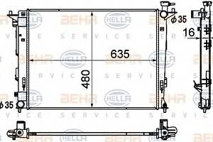 Радиатор охлаждения двигателя для моделей: HYUNDAI (ix35), KIA (SPORTAGE)