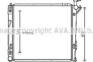 Радиатор охлаждения двигателя для моделей: HYUNDAI (SANTA-FE, SANTA-FE)