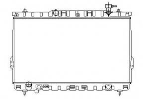 Радіатор охолодження двигуна для моделей: HYUNDAI (SANTA-FE, SANTA-FE)