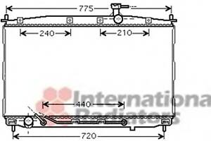 Радиатор охлаждения двигателя для моделей: HYUNDAI (SANTA-FE, SANTA-FE)