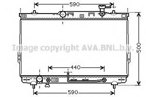 Радиатор охлаждения двигателя для моделей: HYUNDAI (SANTA-FE)