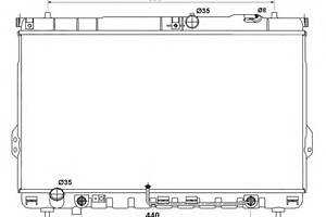 Радиатор охлаждения двигателя для моделей: HYUNDAI (SANTA-FE)