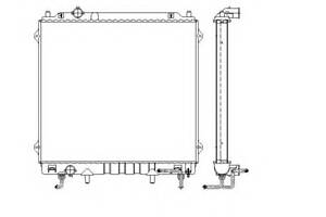 Радиатор охлаждения двигателя для моделей: HYUNDAI (TERRACAN)