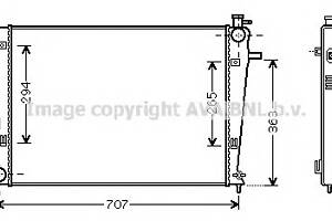 Радиатор охлаждения двигателя для моделей: HYUNDAI (TUCSON), KIA (SPORTAGE)