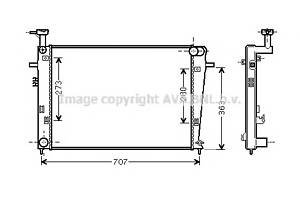 Радиатор охлаждения двигателя для моделей: HYUNDAI (TUCSON)