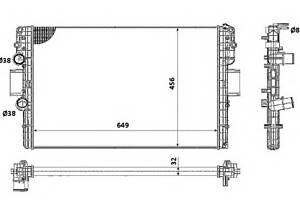 Радиатор охлаждения двигателя для моделей: IVECO (DAILY, DAILY,DAILY,DAILY)