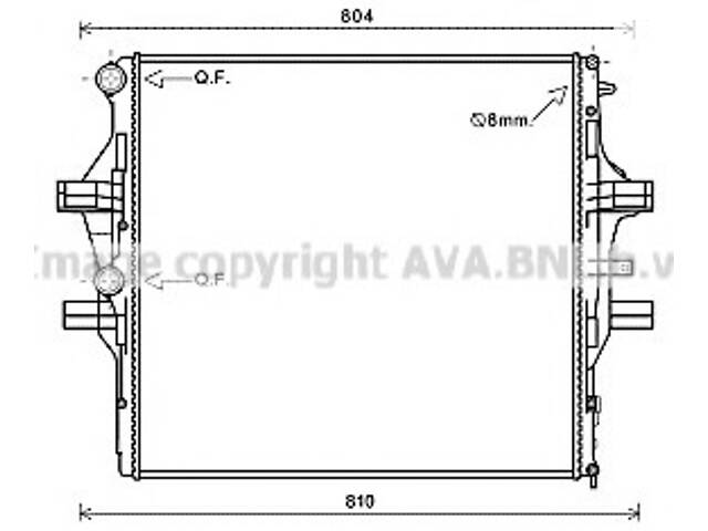 Радиатор охлаждения двигателя для моделей: IVECO (DAILY, DAILY,DAILY)